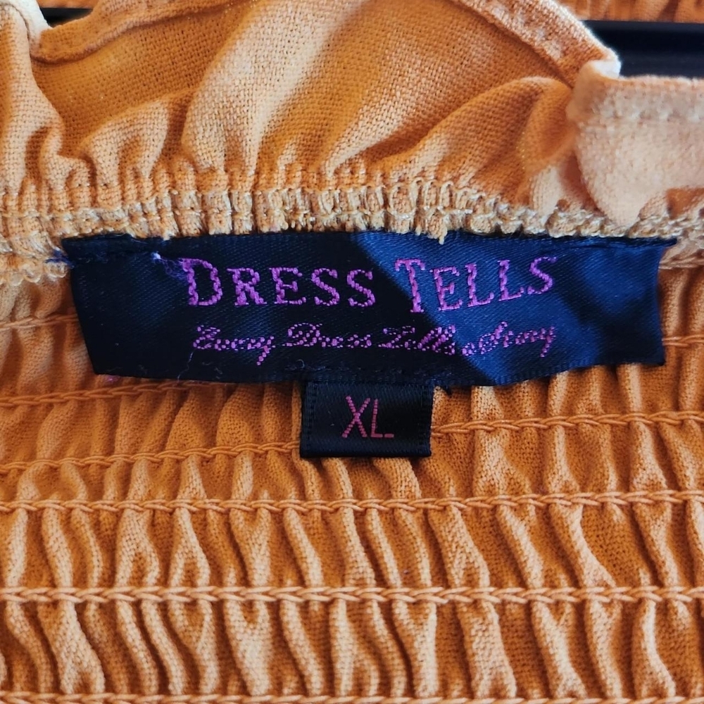 Yellow Off-Shoulder Dress - Picture 2 of 2